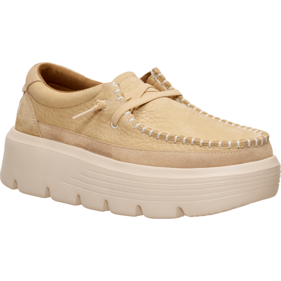 Light Tan Austin Edge Ox Nubuck - Angle - HEYDUDE