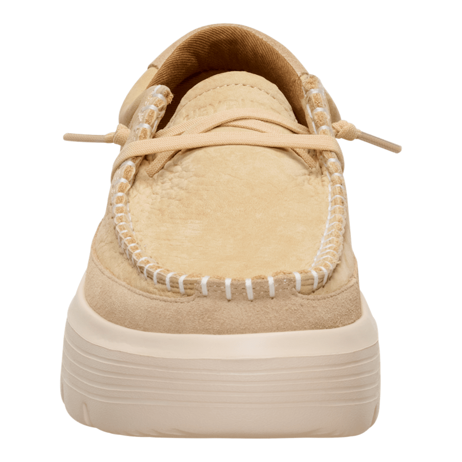 Light Tan Austin Edge Ox Nubuck - Front - HEYDUDE