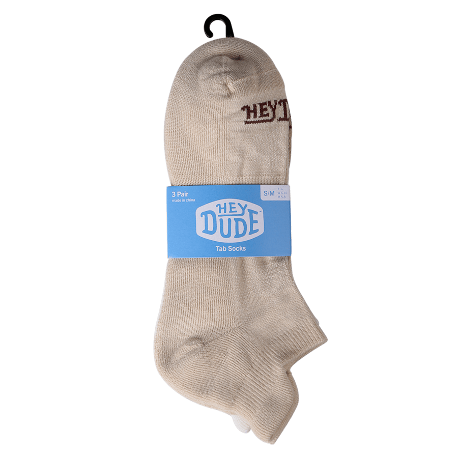 Colour HEYDUDE Tab Sock 3 Pack - Bottom - HEYDUDE