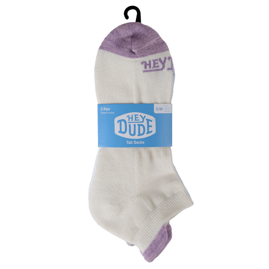 Colour HEYDUDE Tab Sock 3 Pack - Bottom - HEYDUDE