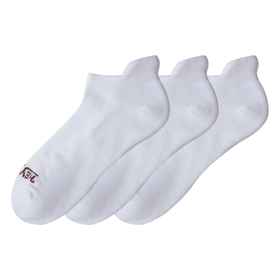 White HEYDUDE Tab Sock 3 Pack - Pair - HEYDUDE