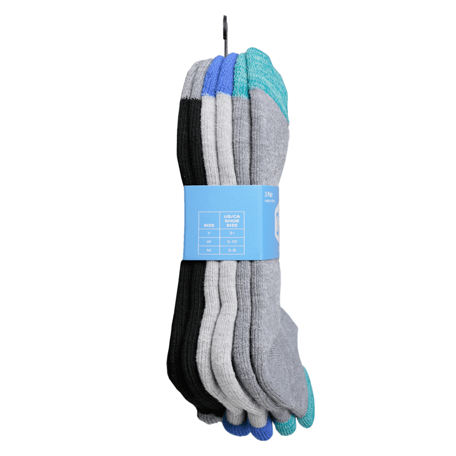 Colour HEYDUDE Tab Sock 3 Pack - Top - HEYDUDE