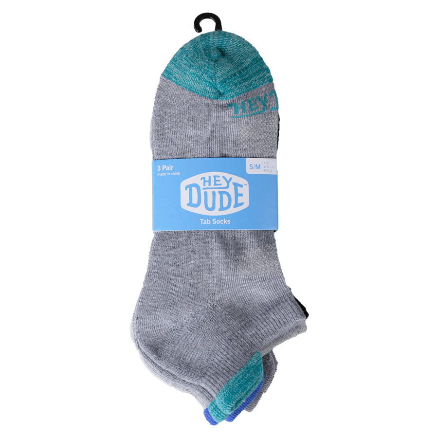 Colour HEYDUDE Tab Sock 3 Pack - Bottom - HEYDUDE