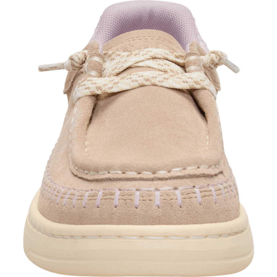 Sesame Harper Moc Crafted Suede - Voorkant - HEYDUDE