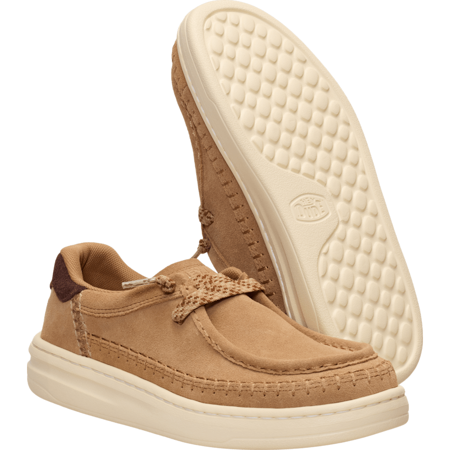 Tan Harper Moc Crafted Suede - Bottom - HEYDUDE