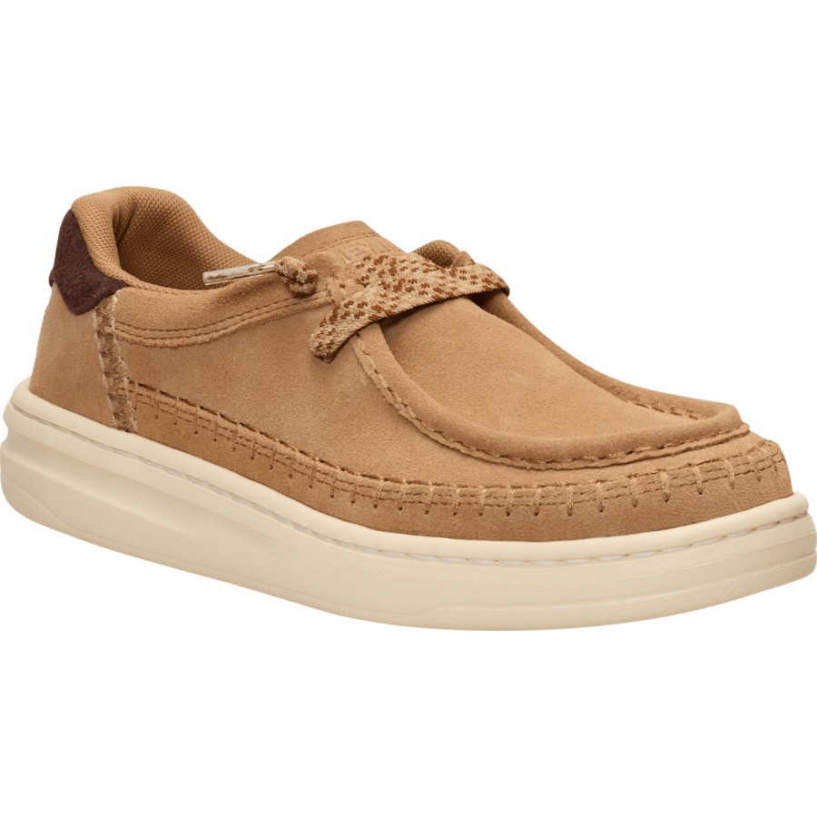 Tan Harper Moc Crafted Suede - Angle - HEYDUDE