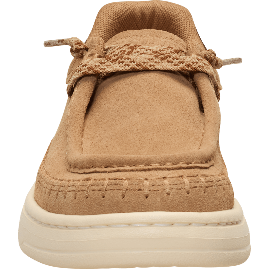 Tan Harper Moc Crafted Suede - Front - HEYDUDE