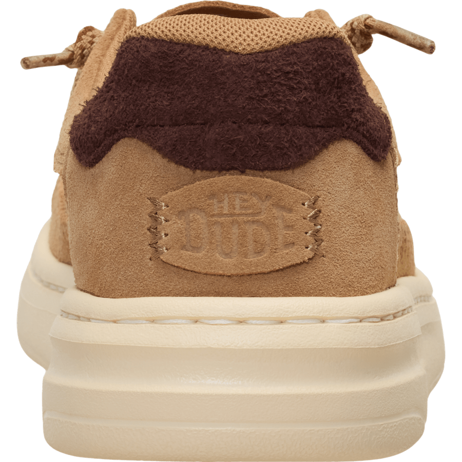 Tan Harper Moc Crafted Suede - Back - HEYDUDE