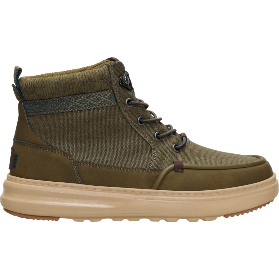 Colour Remi Field Boot Waxed Canvas - Side - HEYDUDE