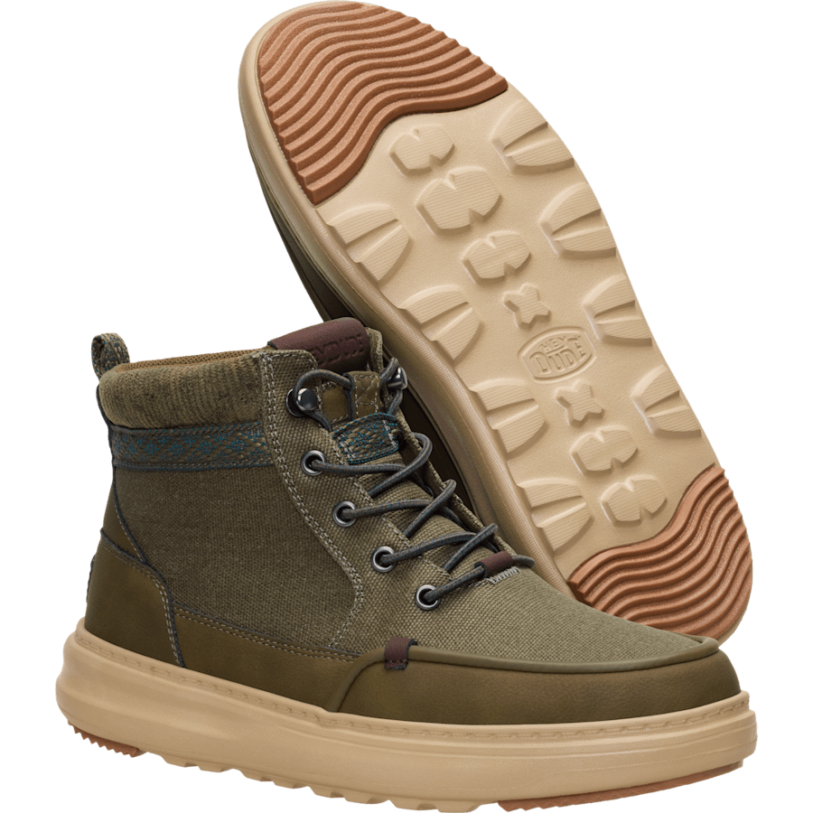 Colour Remi Field Boot Waxed Canvas - Bottom - HEYDUDE