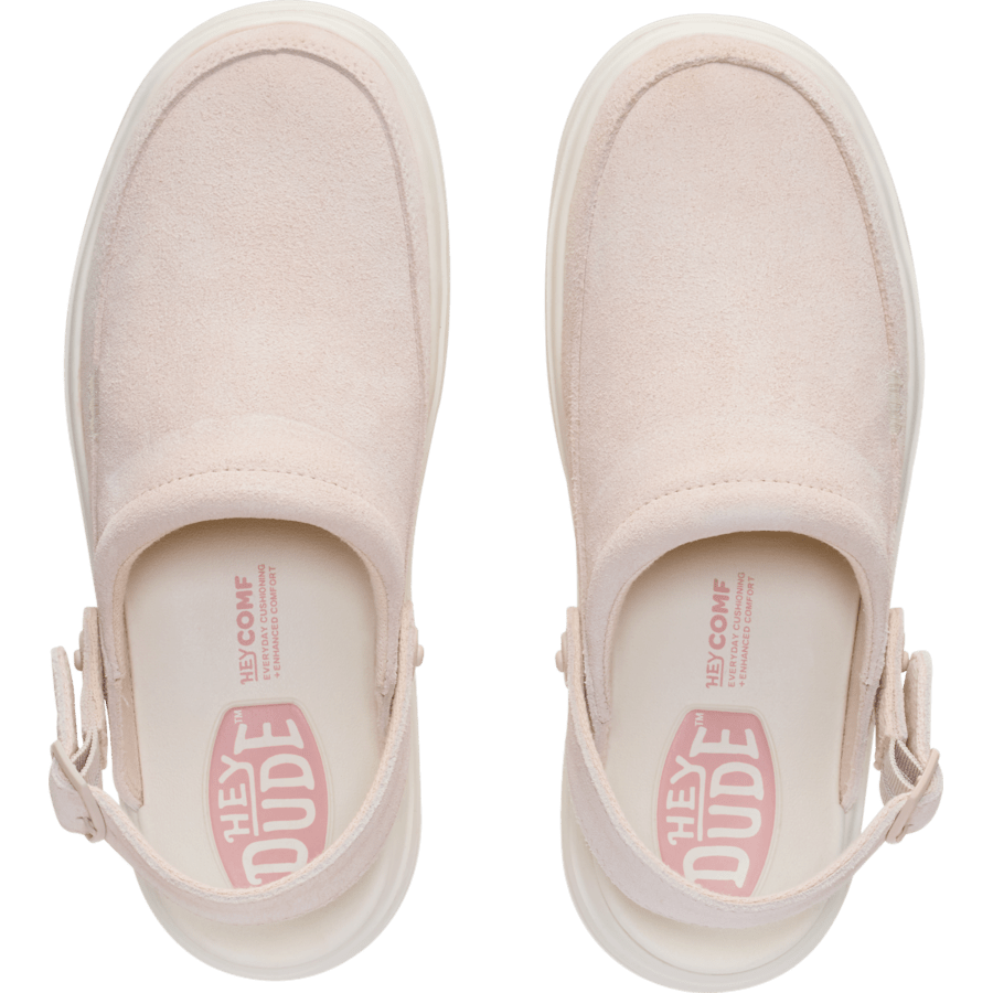Whisper Pink Austin Lift Clog - Bovenkant - HEYDUDE