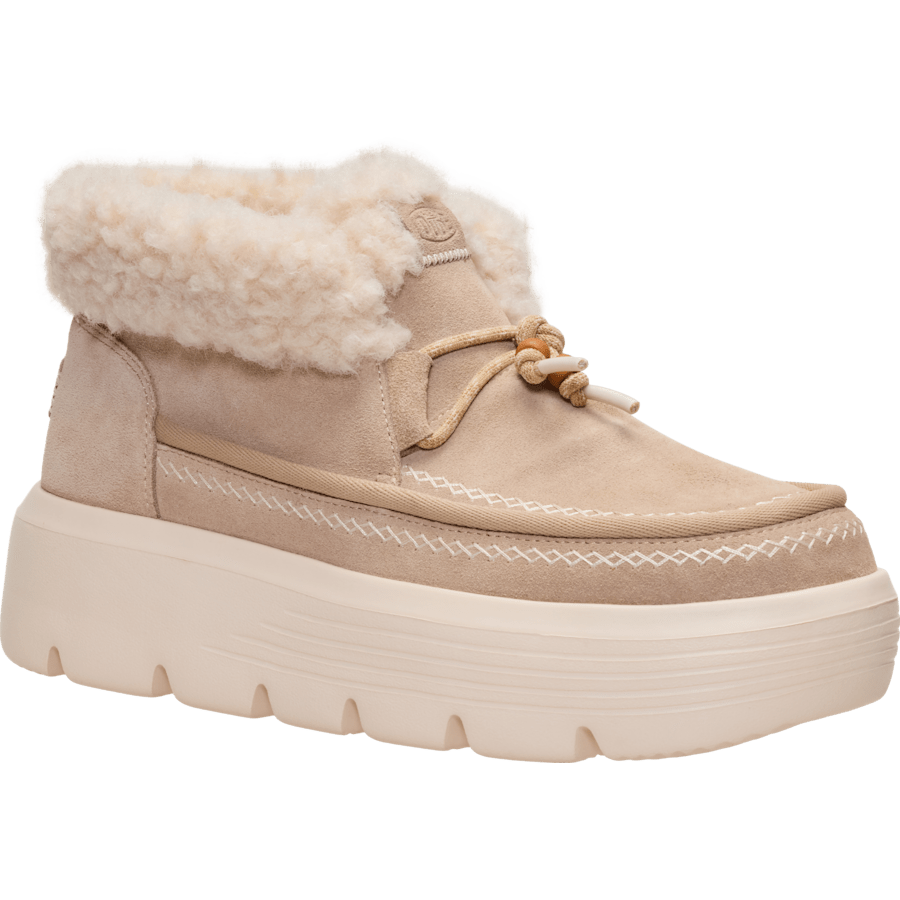 Sesame Austin Edge Lounge Suede - Angle - HEYDUDE