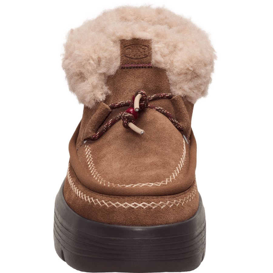 Cognac Austin Edge Lounge Suede - Vorderansicht - HEYDUDE