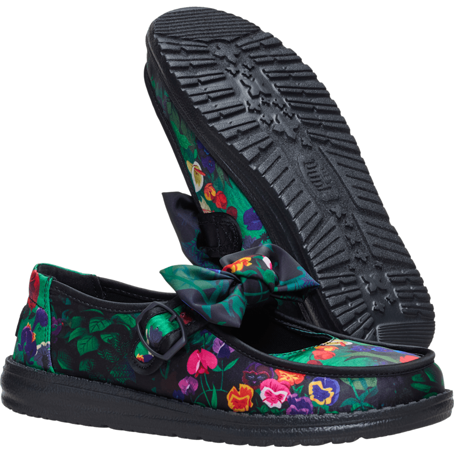 Black Multi/Black Wendy Jane Wonderland Flowers - Bottom - HEYDUDE
