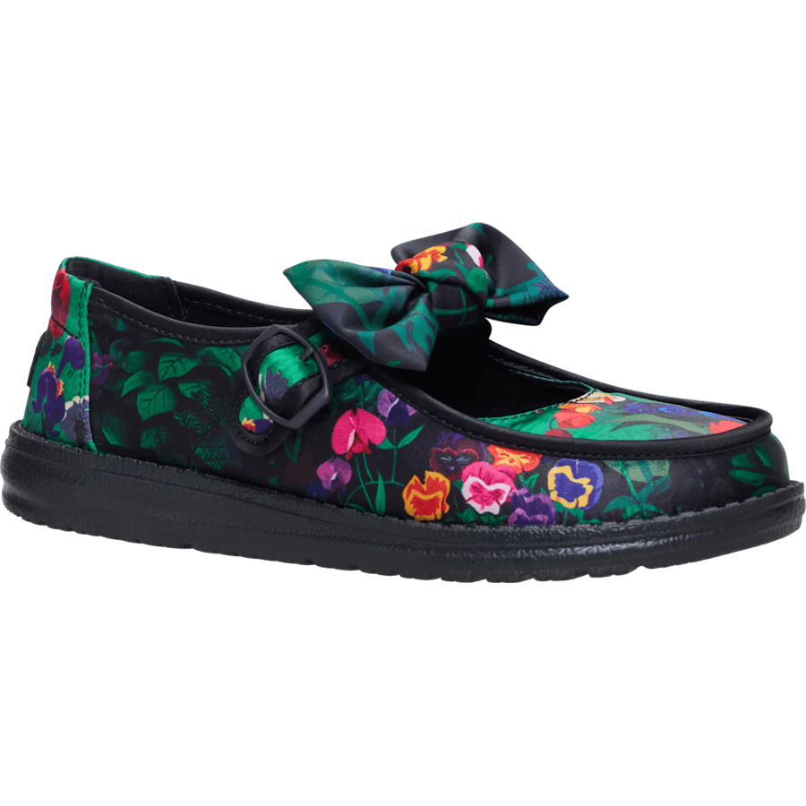Black Multi/Black Wendy Jane Wonderland Flowers - Angle - HEYDUDE