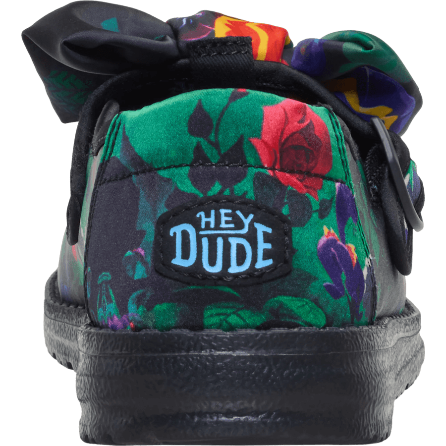 Black Multi/Black Wendy Jane Wonderland Flowers - Back - HEYDUDE