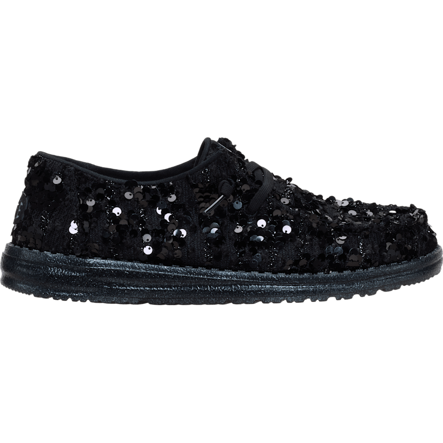 Black / Black Wendy Party Sequin - Side - HEYDUDE