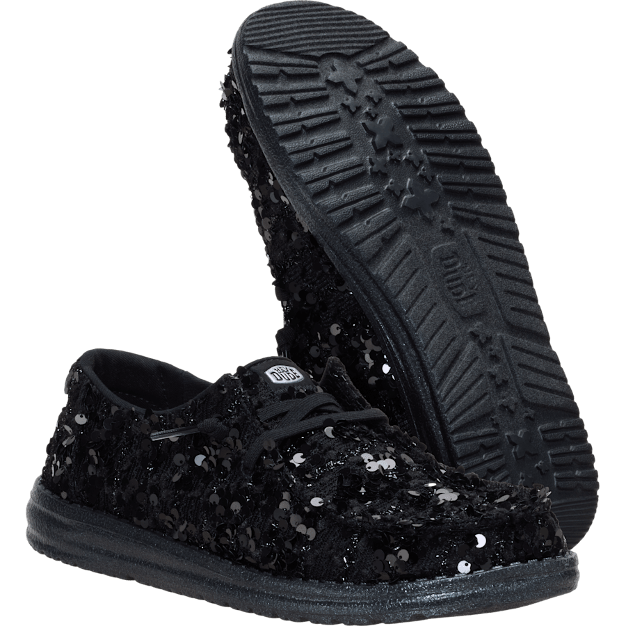 Black / Black Wendy Party Sequin - Bottom - HEYDUDE