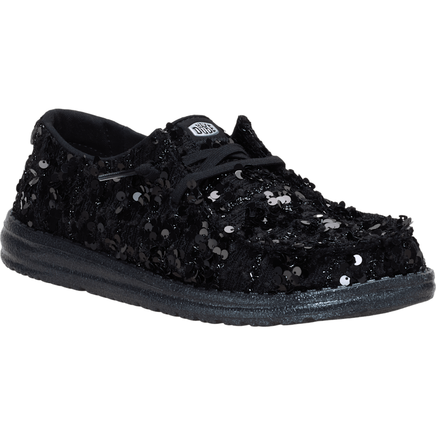 Black / Black Wendy Party Sequin - Angle - HEYDUDE