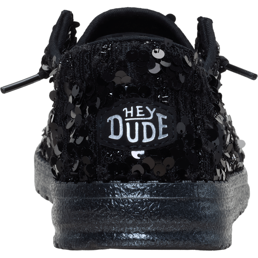 Black / Black Wendy Party Sequin - Back - HEYDUDE