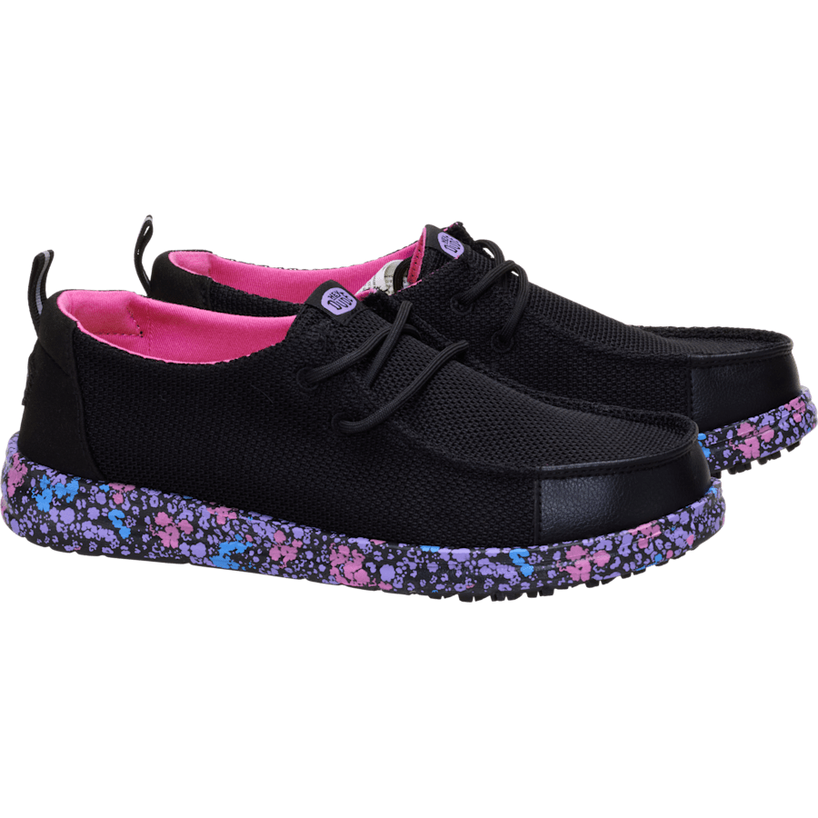 Black / Multi Wendy Work CE Floral - Pair - HEYDUDE