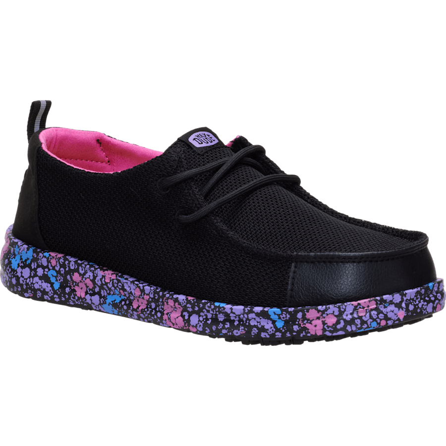 Black / Multi Wendy Work CE Floral - Angle - HEYDUDE