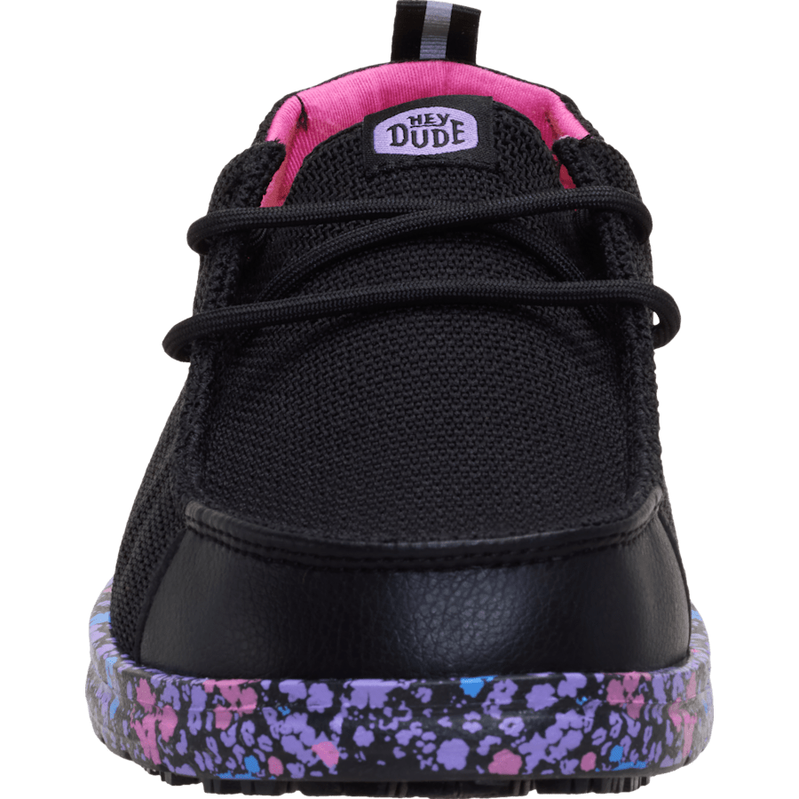 Black / Multi Wendy Work CE Floral - Front - HEYDUDE