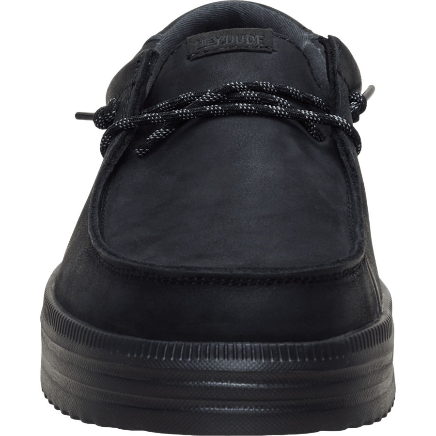 Black / Black REV Tumbled Leather - Avant - HEYDUDE