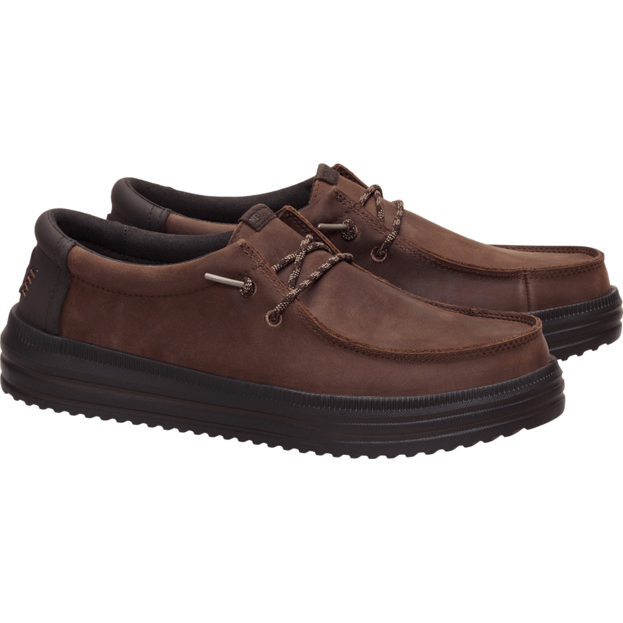 Shaved Chocolate / Chocolate Torte REV Tumbled Leather - Paar - HEYDUDE