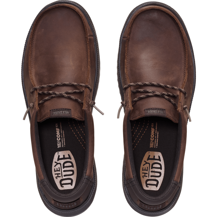 Shaved Chocolate / Chocolate Torte REV Tumbled Leather - Bovenkant - HEYDUDE