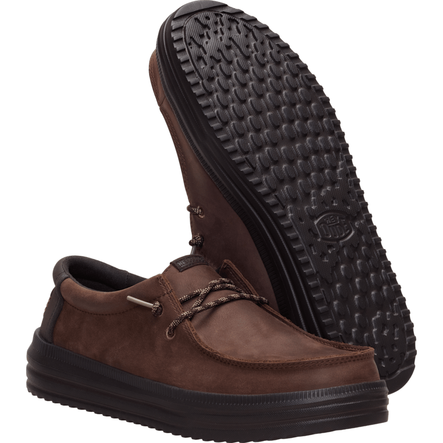 Shaved Chocolate / Chocolate Torte REV Tumbled Leather - Onderkant - HEYDUDE