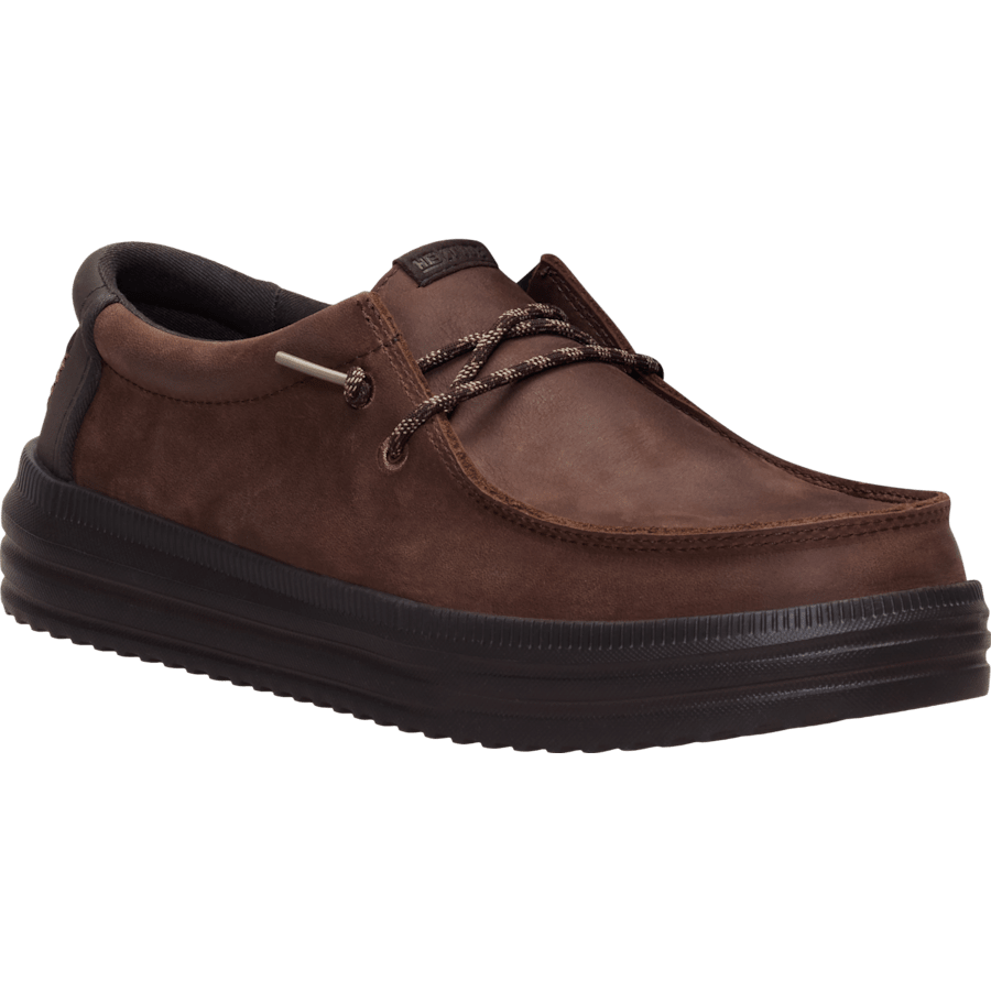 Shaved Chocolate / Chocolate Torte REV Tumbled Leather - Hoek - HEYDUDE
