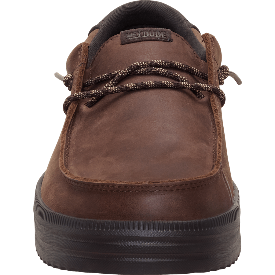Shaved Chocolate / Chocolate Torte REV Tumbled Leather - Voorkant - HEYDUDE