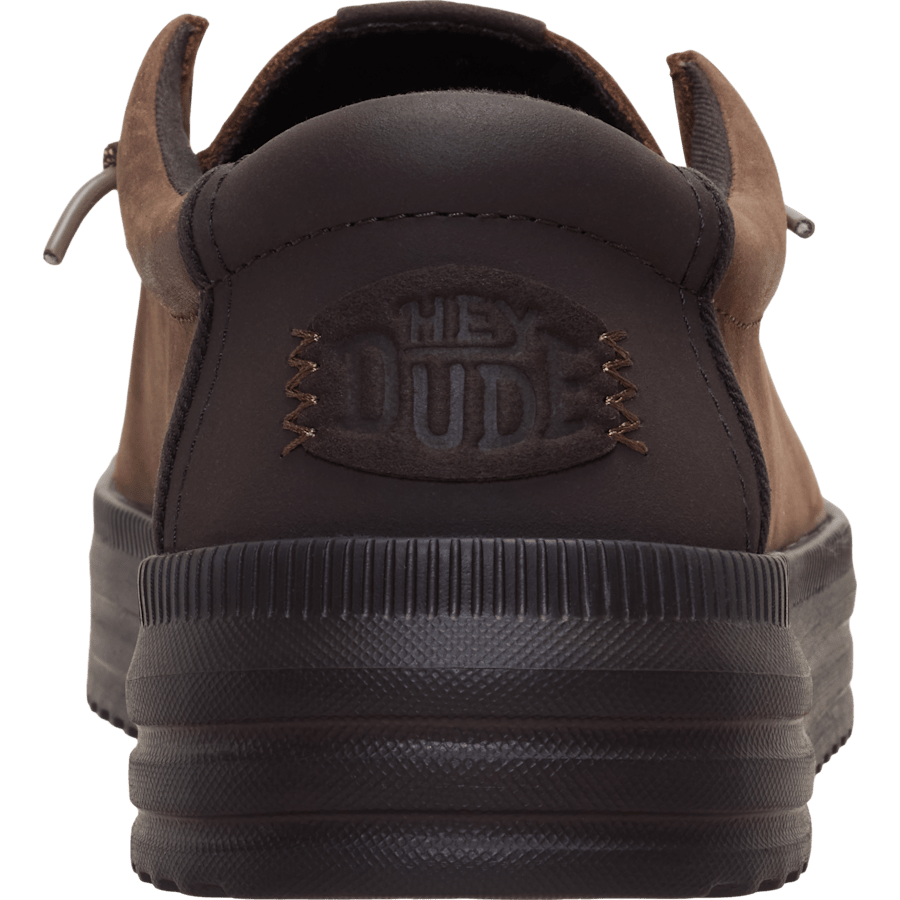 Shaved Chocolate / Chocolate Torte REV Tumbled Leather - Terug - HEYDUDE