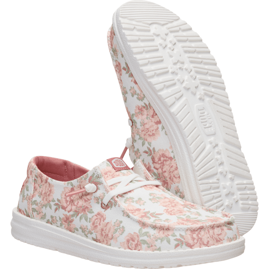 Snow White/Pink/Multi Wendy Washed Floral - Dessous - HEYDUDE