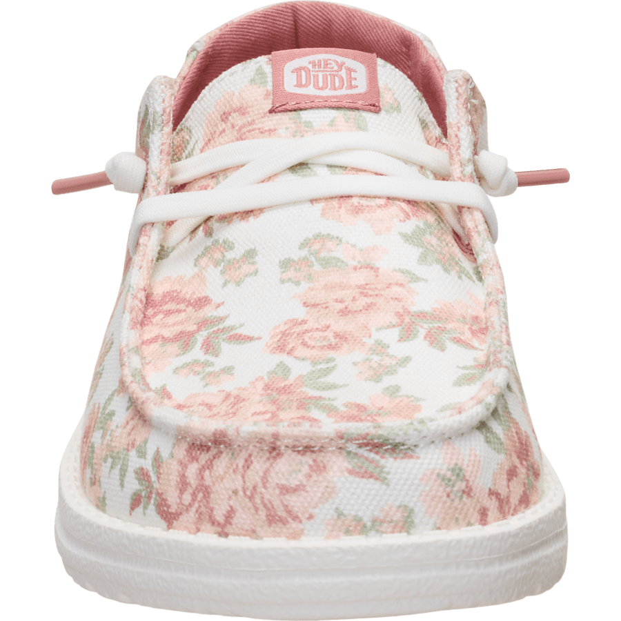 Snow White/Pink/Multi Wendy Washed Floral - Avant - HEYDUDE
