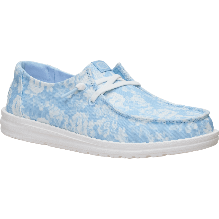 Skyway Blue/Multi Wendy Washed Floral - Angle - HEYDUDE