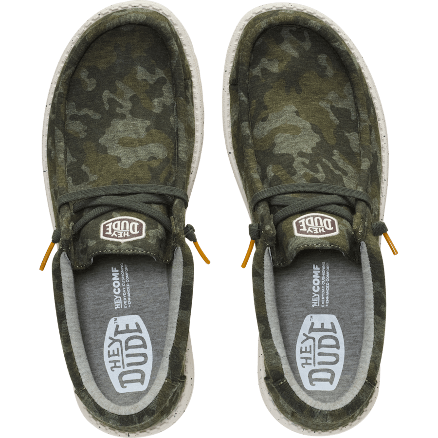 Couleur Wally Stretch Jersey Camo - Dessus - HEYDUDE