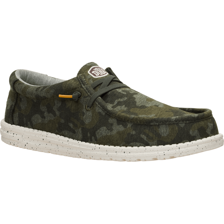 Couleur Wally Stretch Jersey Camo - Angle - HEYDUDE