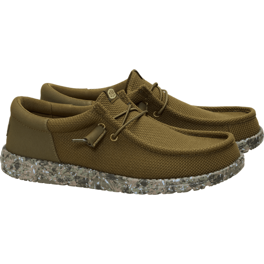 Dark Olive / Multi Wally Funk Mesh Field Camo - Paire - HEYDUDE