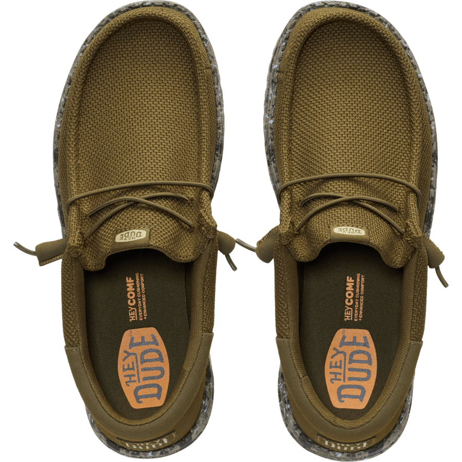 Dark Olive / Multi Wally Funk Mesh Field Camo - Dessus - HEYDUDE