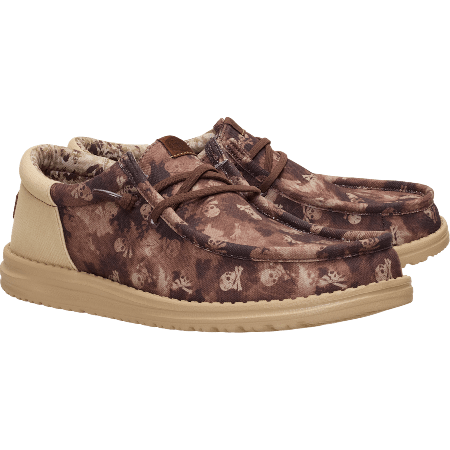 Shaved Chocolate / Multi Wally Funk Distressed Skulls - Paire - HEYDUDE