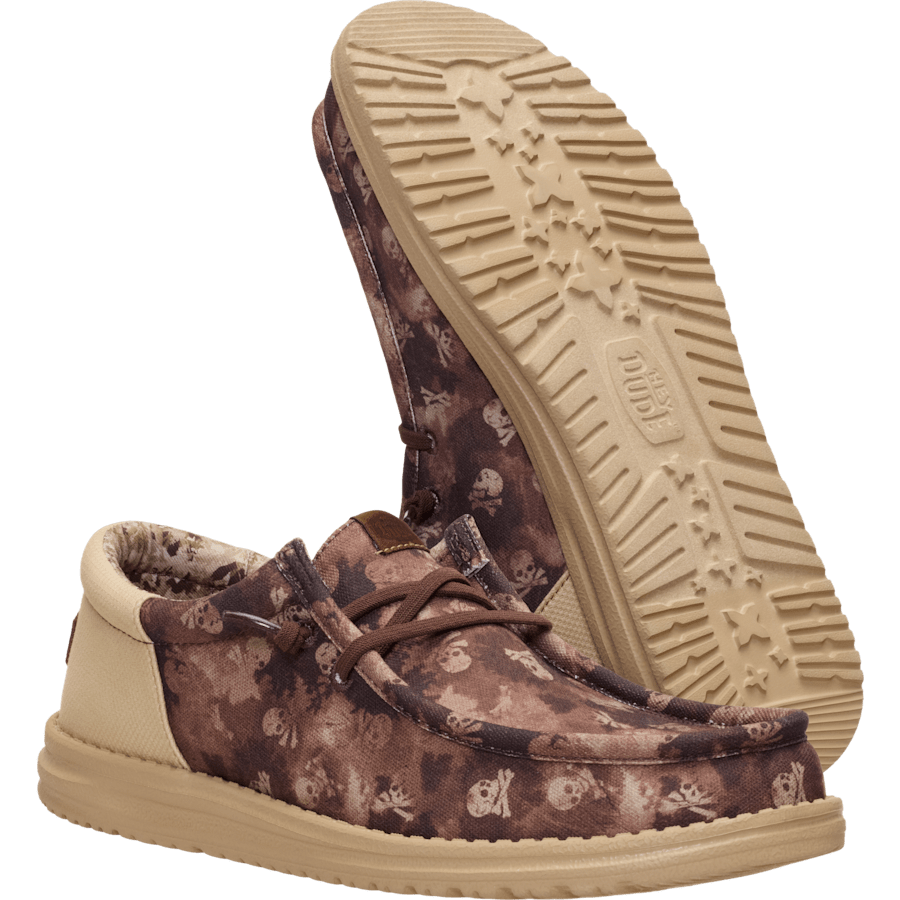 Shaved Chocolate / Multi Wally Funk Distressed Skulls - Dessous - HEYDUDE