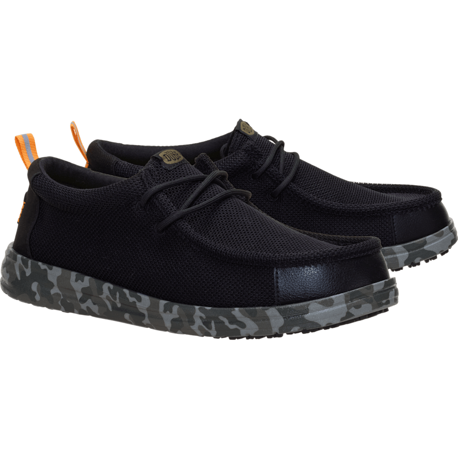 Black / Multi Wally Work CE Camo - Pair - HEYDUDE