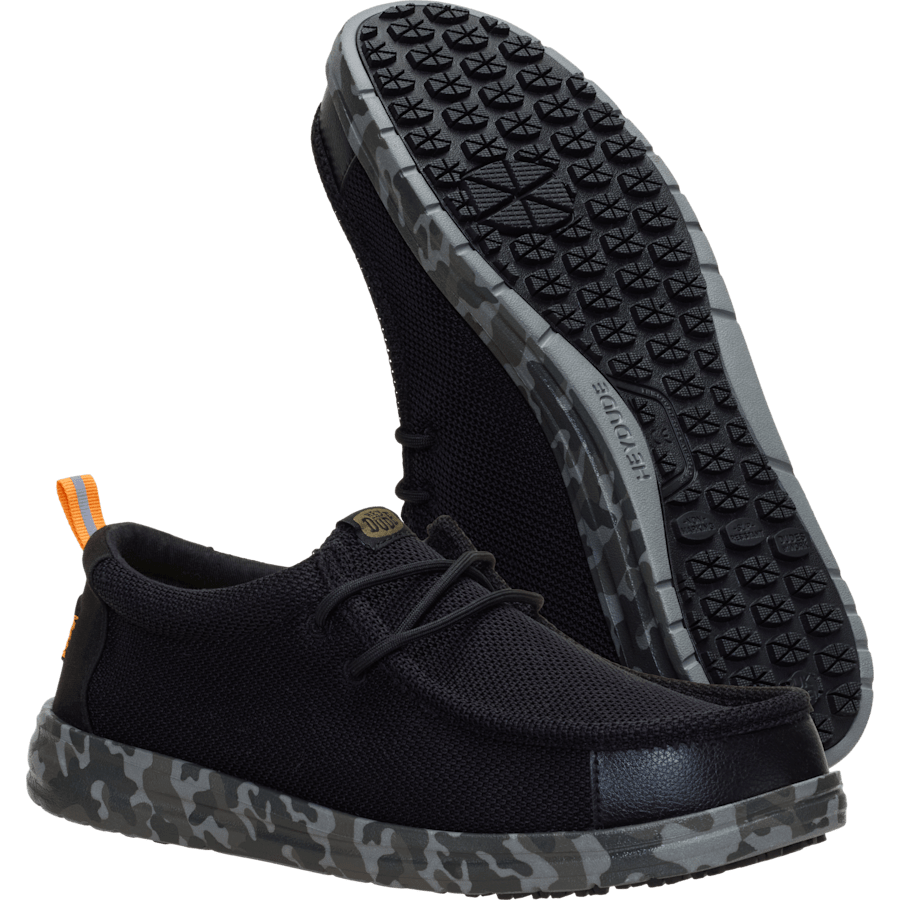 Black / Multi Wally Work CE Camo - Bottom - HEYDUDE