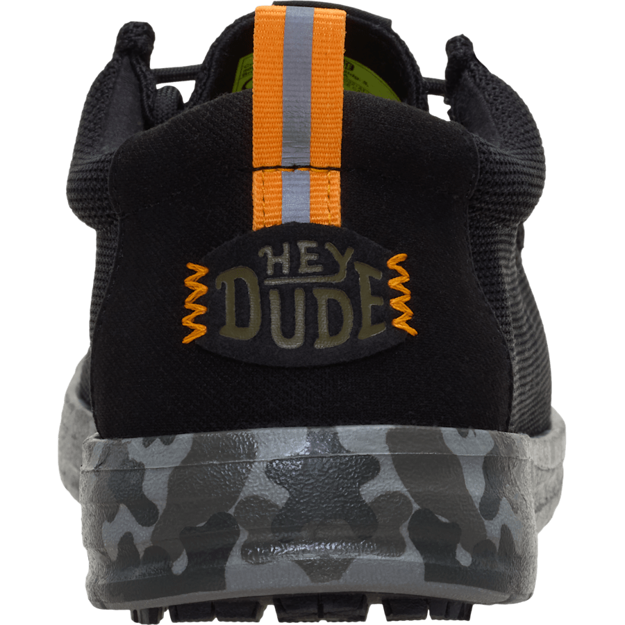 Black / Multi Wally Work CE Camo - Back - HEYDUDE