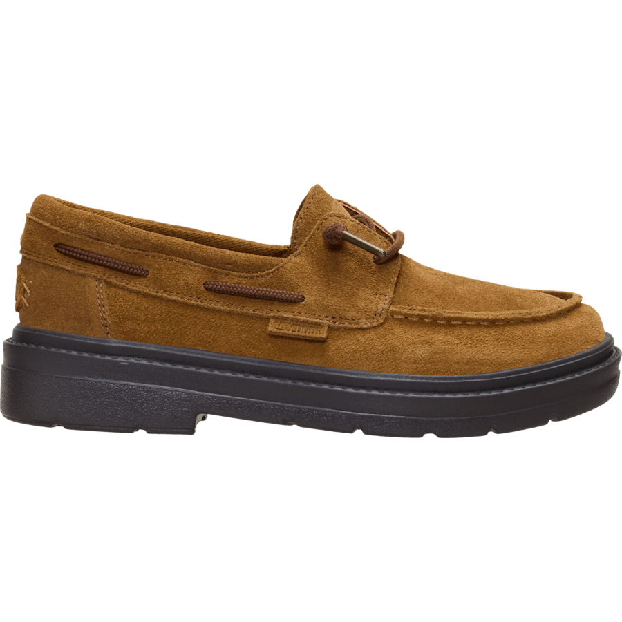 Brown Sienna Boat Suede - Côté - HEYDUDE