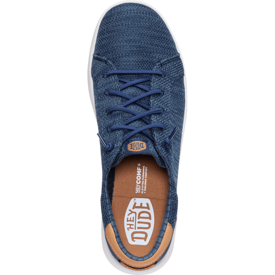 Navy / White Paul Pro Stretch Sox - Dessus - HEYDUDE