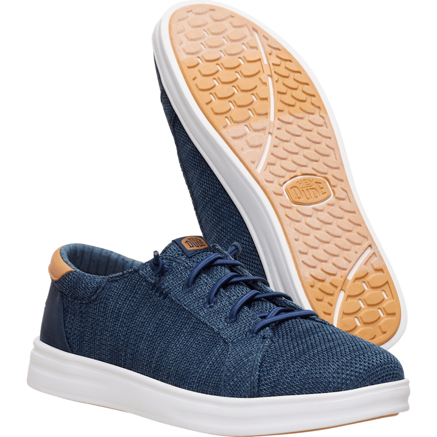Navy / White Paul Pro Stretch Sox - Dessous - HEYDUDE