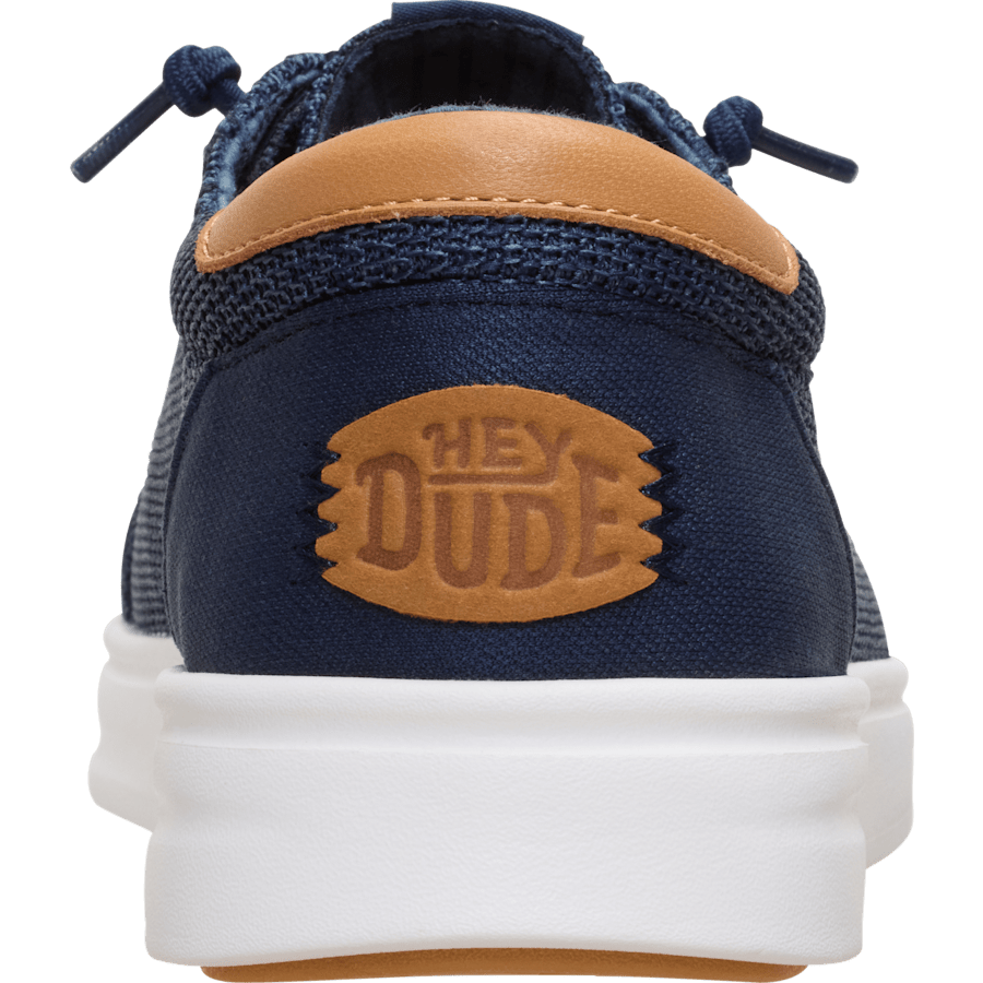 Navy / White Paul Pro Stretch Sox - En arrière - HEYDUDE